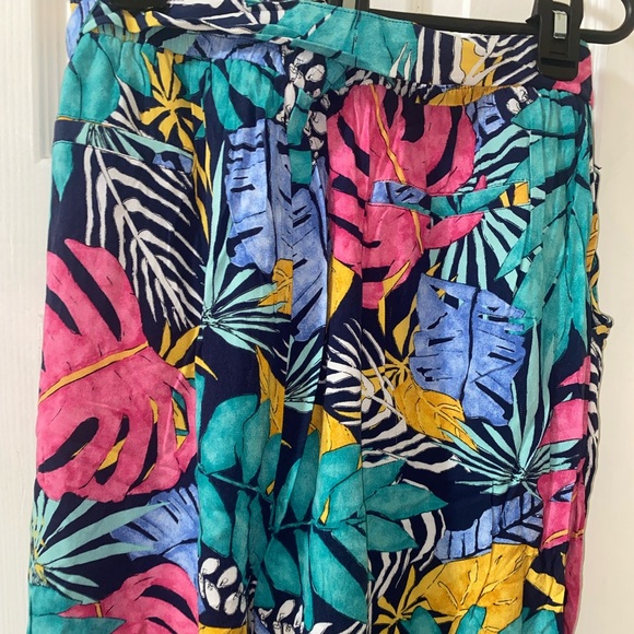 Forever 21 women leaf print wide leg pant size 1X - Picture 7 of 8